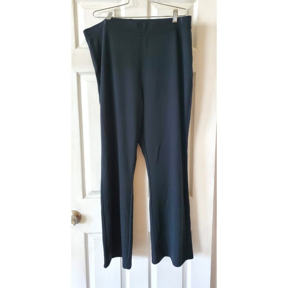 DENIM 24/7 WOMENS STRETCH BLACK PANTS SIZE 22W NWOT